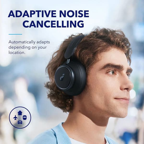 Trådlösa hörlurar - Anker - Space Q45 - Bluetooth 5.3 - Brusreducering - Svart