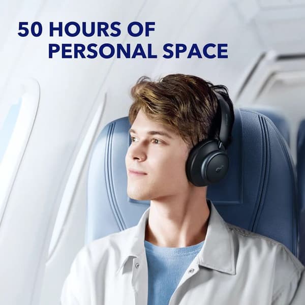 Trådlösa hörlurar - Anker - Space Q45 - Bluetooth 5.3 - Brusreducering - Svart