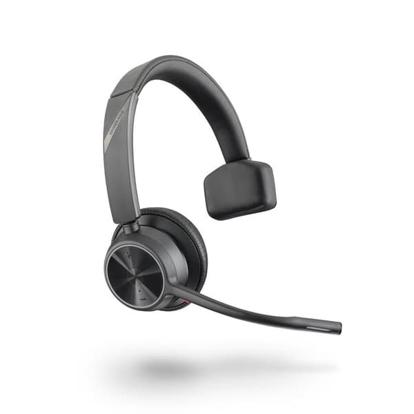 Poly 218470-01 hörlurar med mikrofon - pannband, svart, brusreducering, USB- och Bluetooth-anslutningar