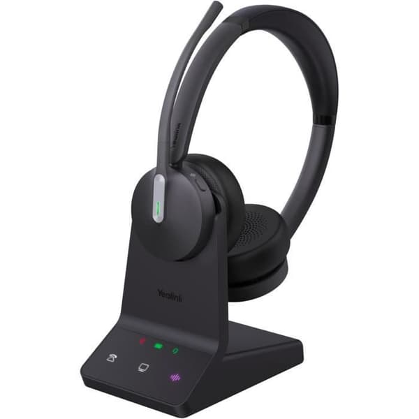 Trådlösa hörlurar - Yealink - WH64 Dual UC - Svart - Bluetooth - USB-C