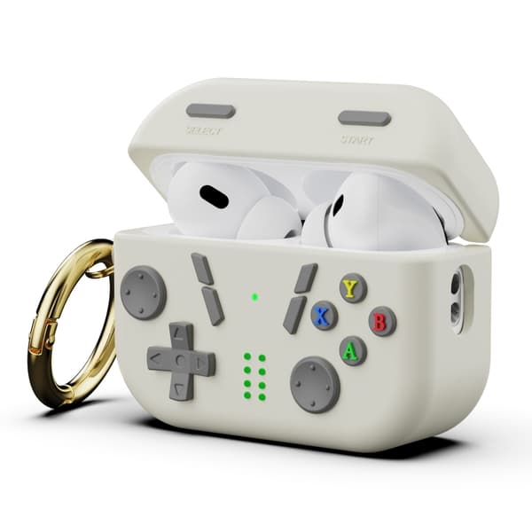 Silikondeksel for AirPods Pro 2 / AirPods Pro - håndholdt / hvit