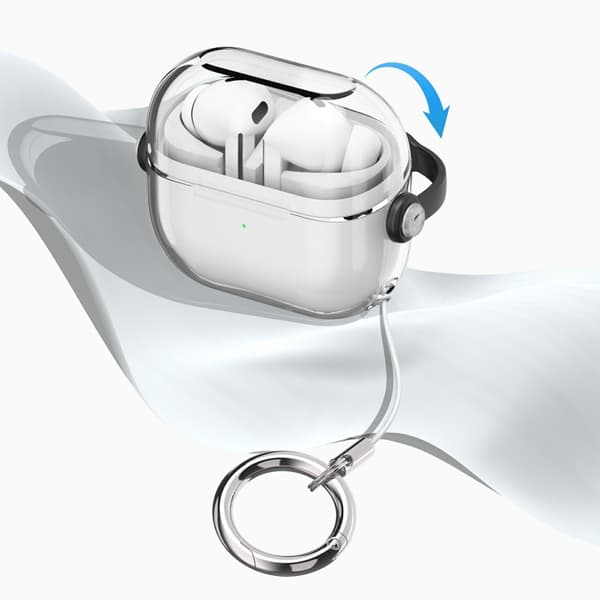 Suojakotelo Samsung Galaxy Buds3 / Buds3 Pro - Kirkas/Svart varten