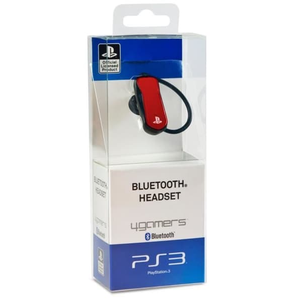 A4T Bluetooth-headset för PS3 Röd - Trådlöst, 3h batteritid, PVC-låda