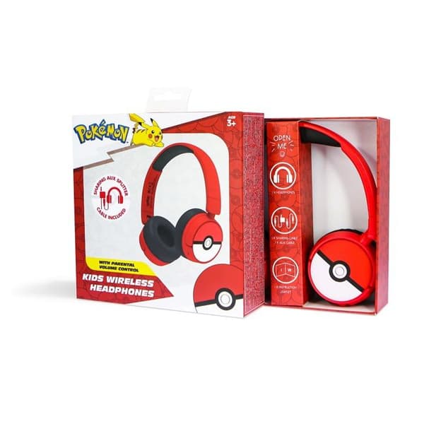Otl technologies barnhörlurar - PK1000 - Vikbara Bluetooth Pokeball trådlösa barnhörlurar