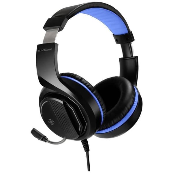 DELTACO GAMING GAM-127 Gaming Headset On-ear trådad Stereo svart