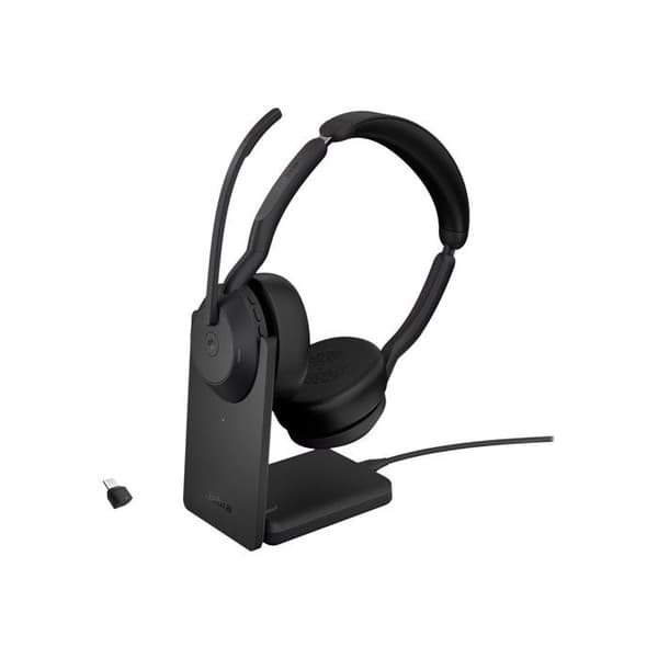 GN Jabra Jabra Evolve2 55 MS Stereo - Headset - On-Ear - Bluetooth - kablar - aktiv Rauschunterdrückung - USB-C -