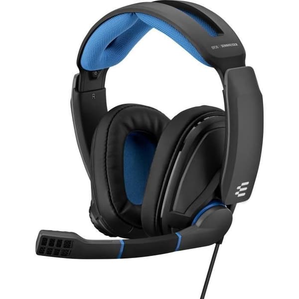EPOS GSP 300 Black/Blue headset - Kvalitetsljud och förstklassig komfort