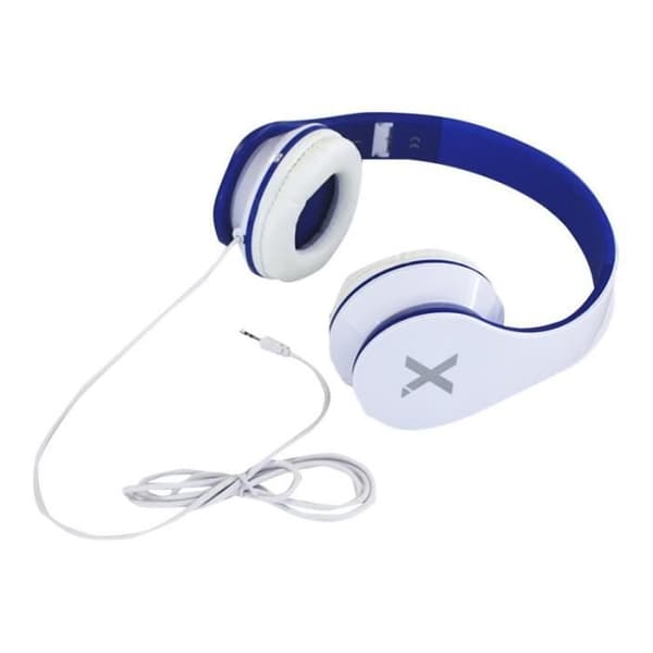 cirka! DJ Jazz Hörlurar Over-ear 3,5 mm jack vit, blå