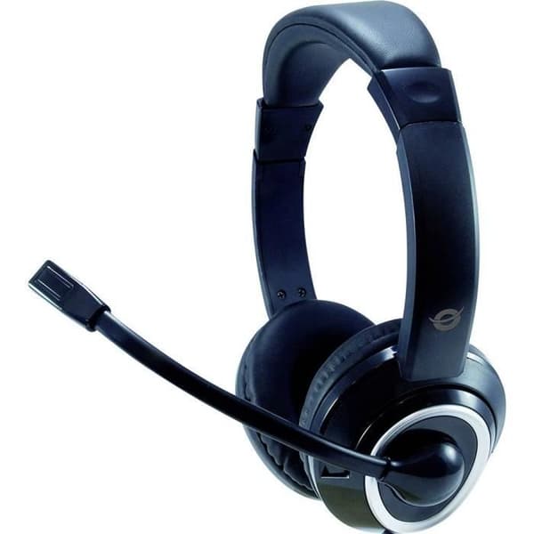 Mikroheadset - CONCEPTRONIC - POLONA 01B - USB med sladd - Öronomslutande - Svart