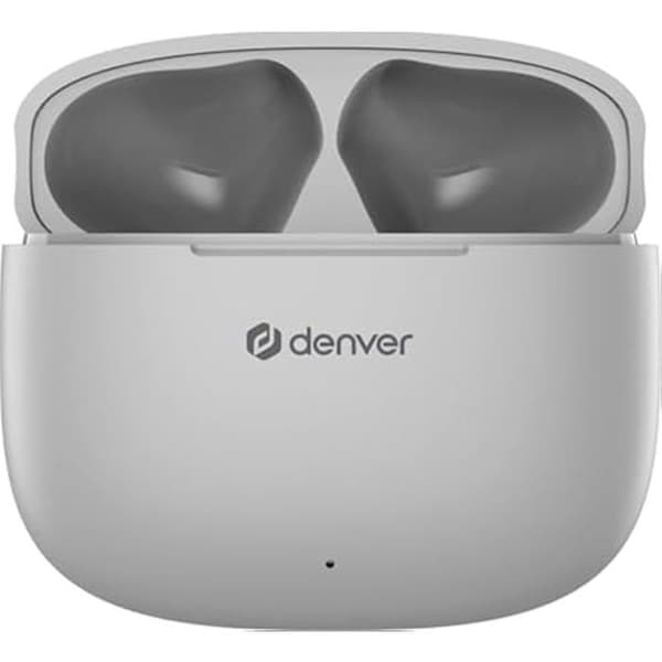 DENVER TWE-48 in-ear hörlurar - Trådlös Bluetooth - Grå - 6h batteritid