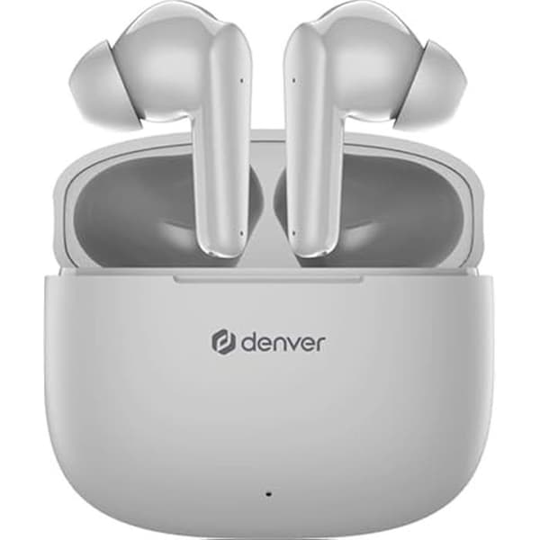 DENVER TWE-48 in-ear hörlurar - Trådlös Bluetooth - Grå - 6h batteritid