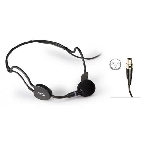 Hörlurar - FONESTAR - FCM-612MCS - Kondensatorheadsetmikrofon - MiniXLR4P - Shure Systems