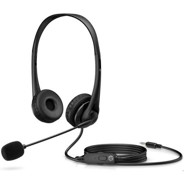 Stereo Hörlurar - HP - Headset 400 - Trådbunden - Växtläder - 3,5 mm