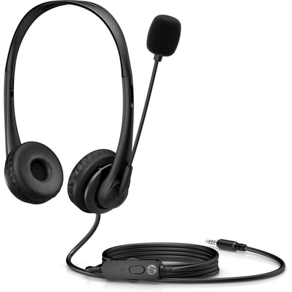 Stereo Hörlurar - HP - Headset 400 - Trådbunden - Växtläder - 3,5 mm