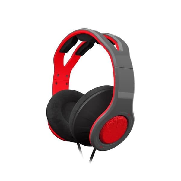 Gioteck - TX30 Wired Stereo Gaming Headset - 40 mm högtalare - Jack 3.5 - Switch PS4 Xbox One PC - (röd, grå)