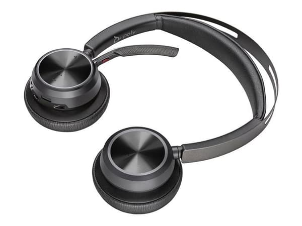 HP Poly Voyager Focus 2 dator On-ear headset Bluetooth Stereo svart brusreducerande headset