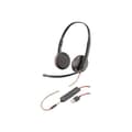 Miniatyrbild 1 av 2: Plantronics Blackwire C3225 Headset - Kabelanslutet - Over-head design - Stereo - Svart