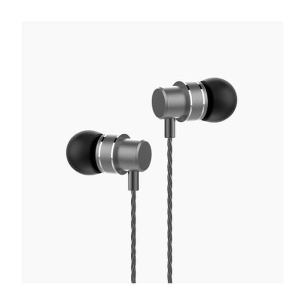 Trådbundna in-ear hörlurar med mikrofon - 3,5 mm uttag - Svart.