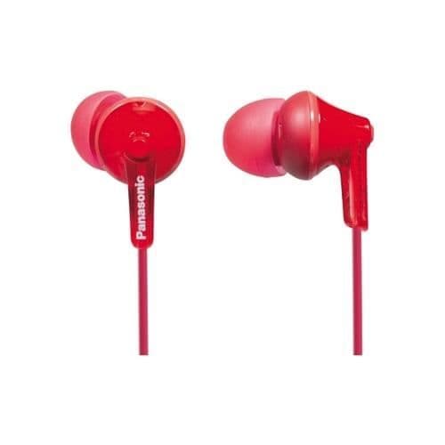 In-ear hörlurar - PANASONIC - RP-HJE125E-R - Trådbundna - 3.5 mm - Röd