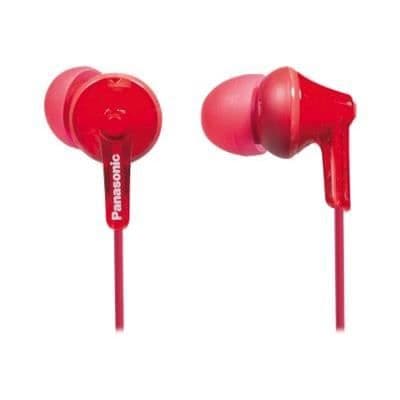 In-ear hörlurar - PANASONIC - RP-HJE125E-R - Trådbundna - 3.5 mm - Röd