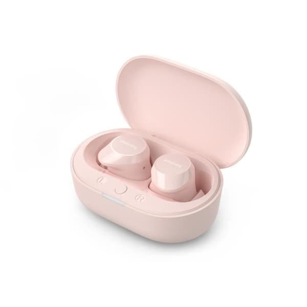 Trådlösa hörlurar - PHILIPS - TAT1209PK - Rosa - Inbyggd mikrofon - Ergonomiska