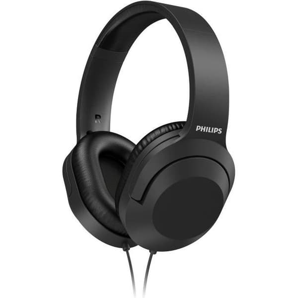 PHILIPS TAH2005BK - Stereohörlurar - Lätt pannband - 40 mm högtalare - Soft shell-dynor - Svart