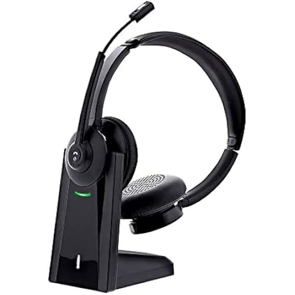 Professionell Bluetooth-hörlurar T'NB ACTIV 1000X med laddningsbas - Svart