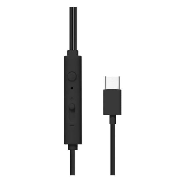 Typ-C T'nB semi-in-ear hörlurar - svarta