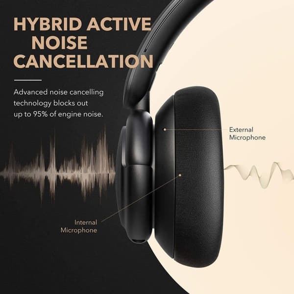 Bluetooth-hörlurar - Soundcore - Life Tune - Aktiv Brusreducering - 40 timmars batteritid - Hi-Res Ljud