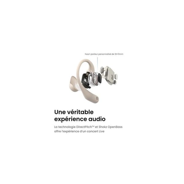 Bluetooth-hörlurar - Shokz - OpenFit - Ultralätt - Öronfri komfort - Snabbladdning