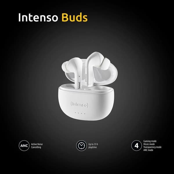 INTENSO WHITE BUDS T302A TRÅDLÖSA HÖRTELEFON 3720302