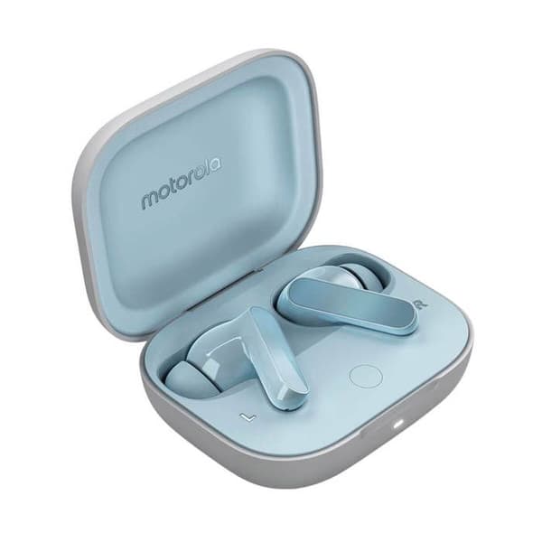 Bluetooth-hörlurar - MOTOROLA - Moto Buds Illusion Blue - Brusreducerande - Återuppladdningsbar - Inbyggd mikrofon
