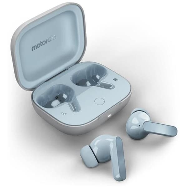 Bluetooth-hörlurar - MOTOROLA - Moto Buds Illusion Blue - Brusreducerande - Återuppladdningsbar - Inbyggd mikrofon