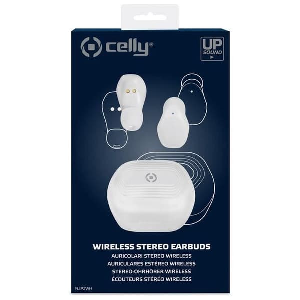 Trådlösa hörlurar - Celly - Flip2 - In-ear - Svettresistenta - Bullerdämpning