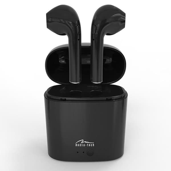 Media-tech Wireless BT TWS In-Ear-hörlurar med Powerbank
