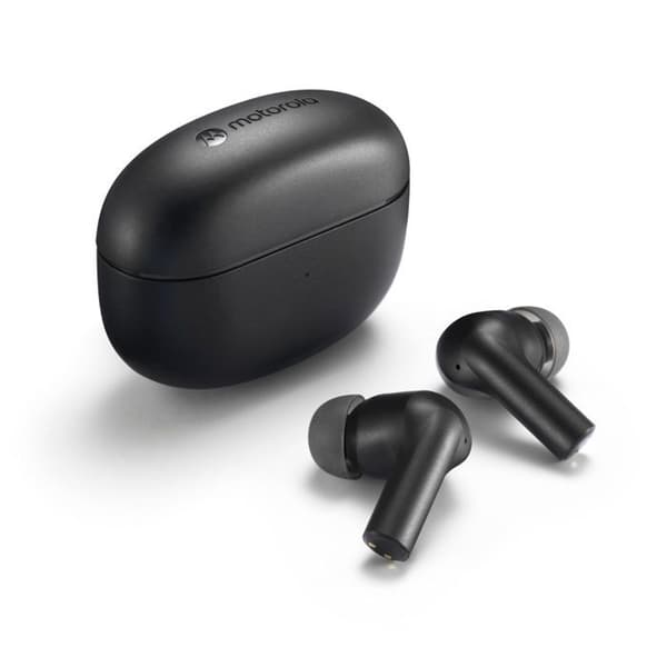 Motorola - Trådlösa hörlurar Moto Buds 500 ANC med aktiv brusreducering, snabb koppling, 20 timmar, USB-C, svart