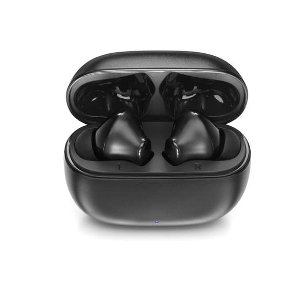Motorola - Moto Buds 125 trådlösa hörlurar, snabbkoppling, vattentåliga, 17 timmars speltid, USB-C-laddning, svart