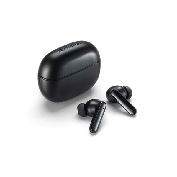 Motorola - Moto Buds 125 trådlösa hörlurar, snabbkoppling, vattentåliga, 17 timmars speltid, USB-C-laddning, svart