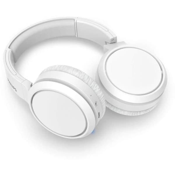 Philips TAH5205WT/00 trådlösa hörlurar - 40 mm högtalare - Bluetooth - Kompakt hopfällbar - 29 timmars batteritid - Vit