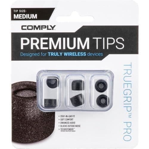 TrueGrip Pro Premium Earpads för Trådlösa Hörlurar - Överlägsen Komfort och Ljudisolering - 3 Par