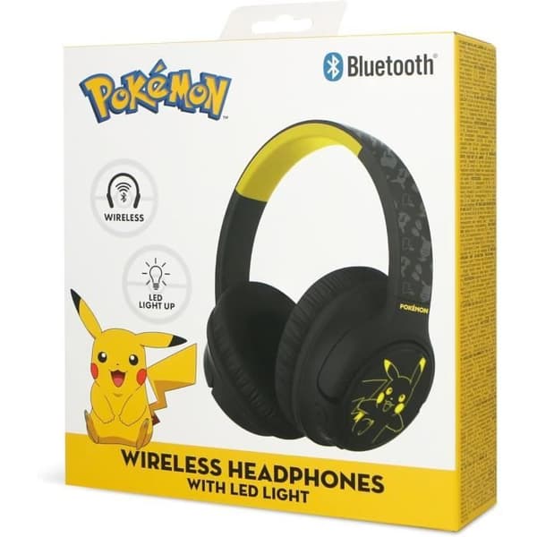 Trådlösa hörlurar - OTL TECHNOLOGIES - Pikachu - Fällbara - Bluetooth V5.3 - LED