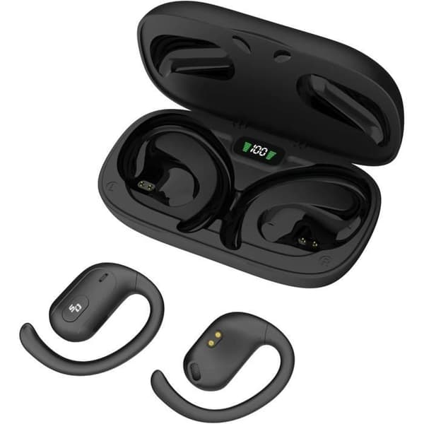 OPN Sound Aria Hörlurar Audio Riktad Bluetooth Headset med Laddningsbox Öronfria IPX5 Vattentåliga Sport