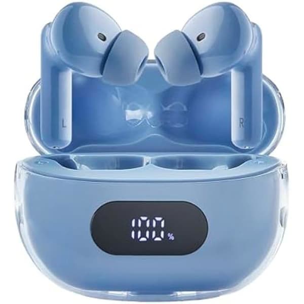 Intenso Buds Plus TWS T315AE Trådlösa hörlurar med aktiv brusreducering, ENC, Bluetooth och upp till 25 timmars uppspelning