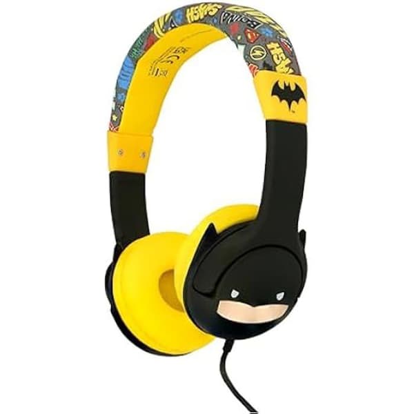Barnhörlurar - OTL TECHNOLOGIES - Batman Chibi - Akustisk säkerhet 85 dB - Bekväm - Trådad 3,5 mm