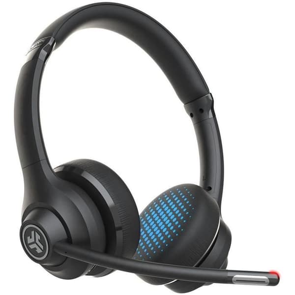 JLab Audio - GO Work Wireless Headset Svart - Trådlösa hörlurar - Bluetooth - 45h BT batteritid