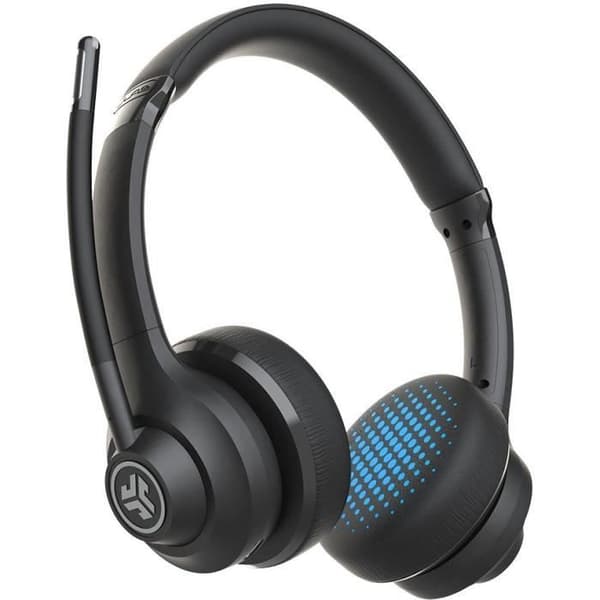 JLab Audio - GO Work Wireless Headset Svart - Trådlösa hörlurar - Bluetooth - 45h BT batteritid