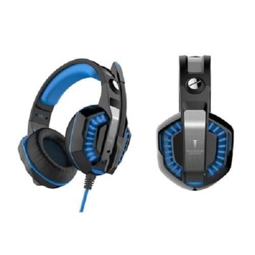 Gamingheadset USB-7.1 Virtual + Led + vibration FREYR Svart/Blå BERSERKER GAMING