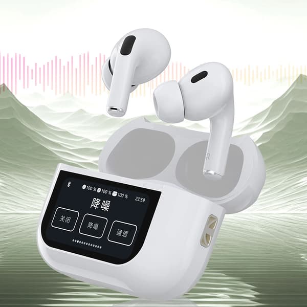 Dudao U19 Langattomat in-ear-kuulokkeet Bluetooth 5.3:lla ja ANC:llä - Valkoinen