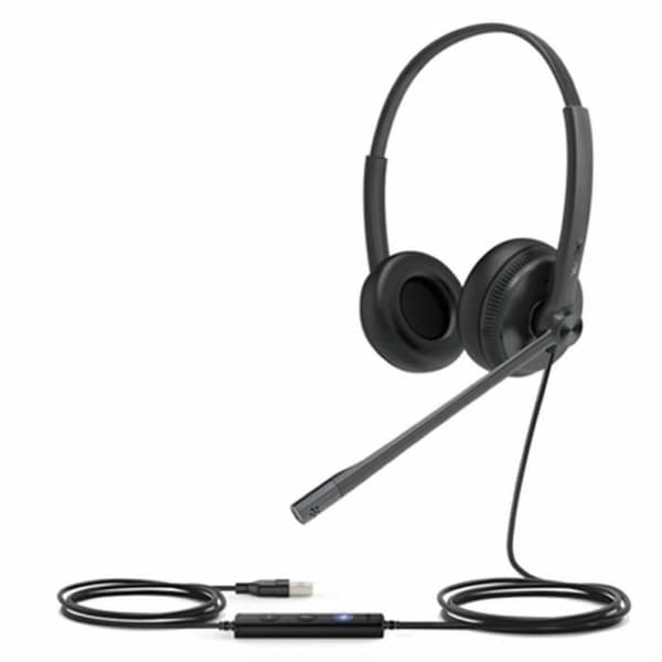 Hörlurar med mikrofon - Yealink - UH34 Lite - Brusreducering - USB - 1,2 m