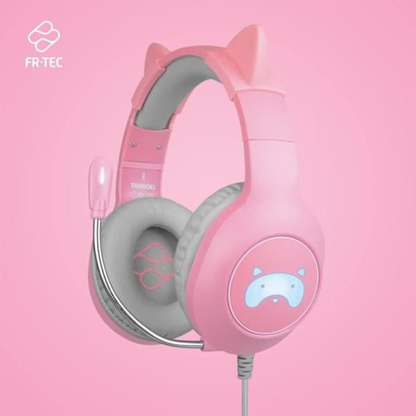 Gaming Headset - Tanooki - Cat Ears - Kabelanslutet - LED - Stereo 50mm